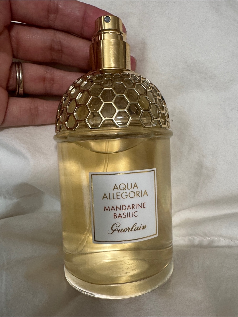 Guerlain Aqua Allegoria Mandarine Basilic - Gold and Clear Bottle